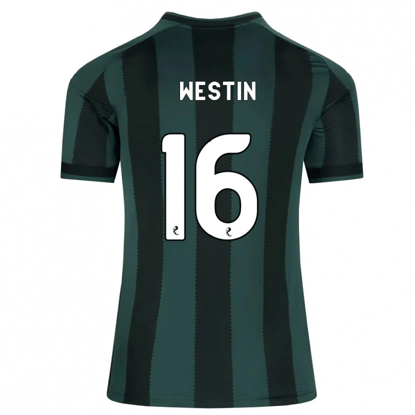 Danxen Kvinnor Emma Westin #16 Mörk Skiffergrå Svart Bortatröja Matchtröjor 2026/27 Tröjor T-Tröja
