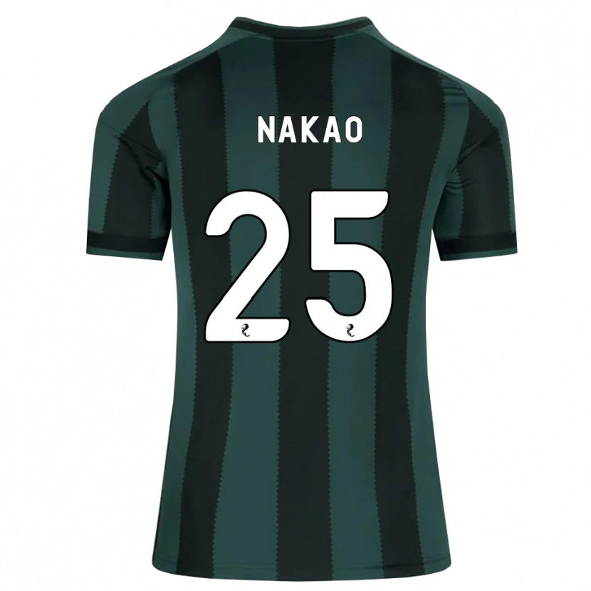 Danxen Kvinnor Momo Nakao #25 Mörk Skiffergrå Svart Bortatröja Matchtröjor 2026/27 Tröjor T-Tröja