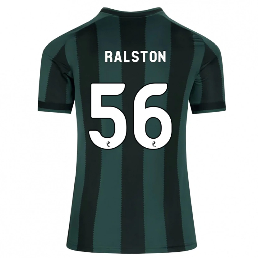 Danxen Kvinnor Anthony Ralston #56 Mörk Skiffergrå Svart Bortatröja Matchtröjor 2026/27 Tröjor T-Tröja