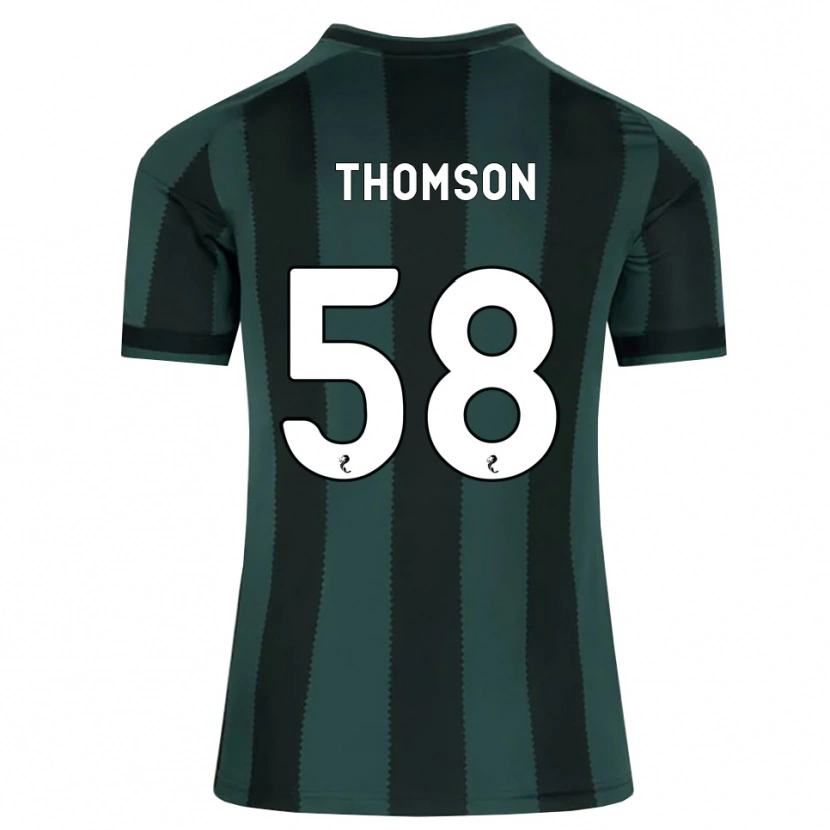 Danxen Kvinnor Corey Thomson #58 Mörk Skiffergrå Svart Bortatröja Matchtröjor 2026/27 Tröjor T-Tröja