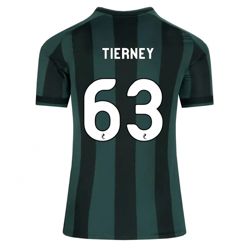 Danxen Kvinnor Kieran Tierney #63 Mörk Skiffergrå Svart Bortatröja Matchtröjor 2026/27 Tröjor T-Tröja
