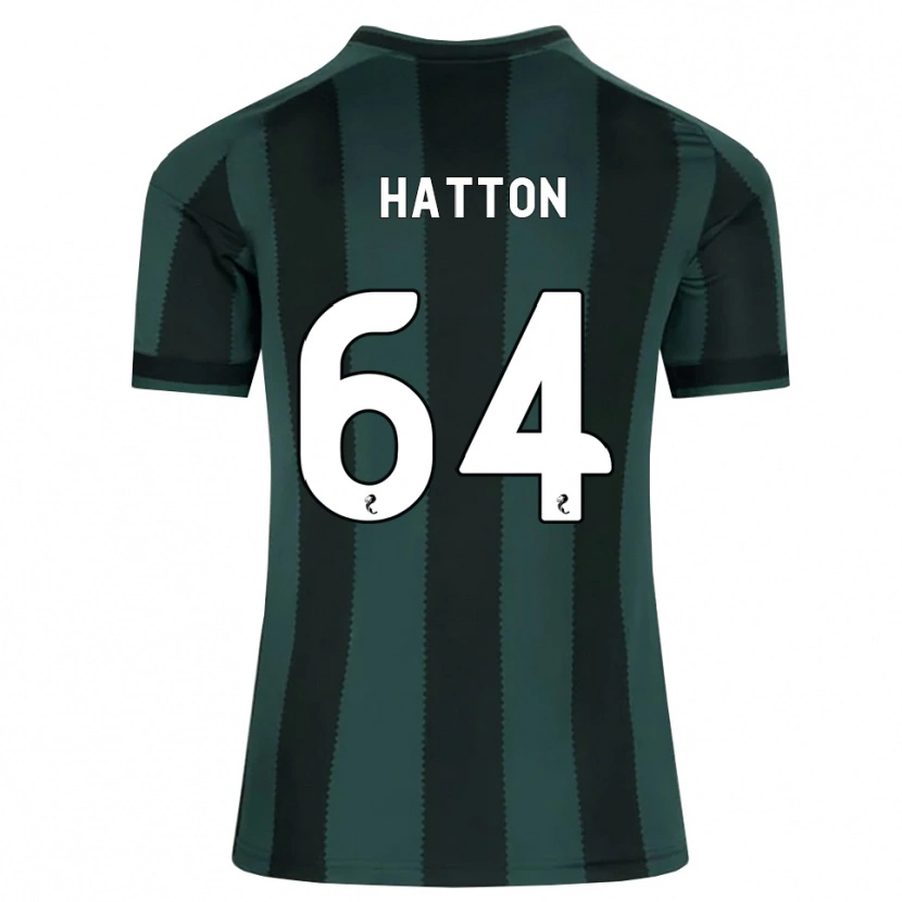 Danxen Kvinnor Thomas Hatton #64 Mörk Skiffergrå Svart Bortatröja Matchtröjor 2026/27 Tröjor T-Tröja