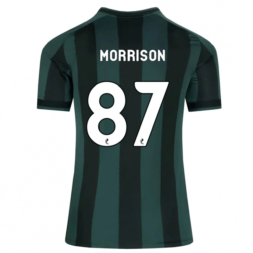 Danxen Kvinnor Joe Morrison #87 Mörk Skiffergrå Svart Bortatröja Matchtröjor 2026/27 Tröjor T-Tröja