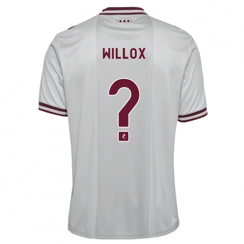 Danxen Kvinnor Harry Willox #0 Vit Vinröd Bortatröja Matchtröjor 2026/27 Tröjor T-Tröja