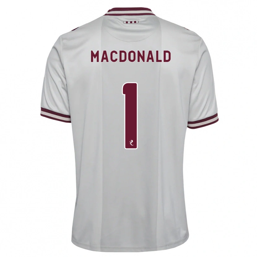 Danxen Kvinnor Jamie Macdonald #1 Vit Vinröd Bortatröja Matchtröjor 2026/27 Tröjor T-Tröja