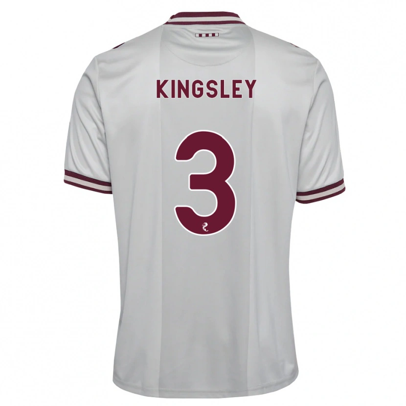 Danxen Kvinnor Stephen Kingsley #3 Vit Vinröd Bortatröja Matchtröjor 2026/27 Tröjor T-Tröja