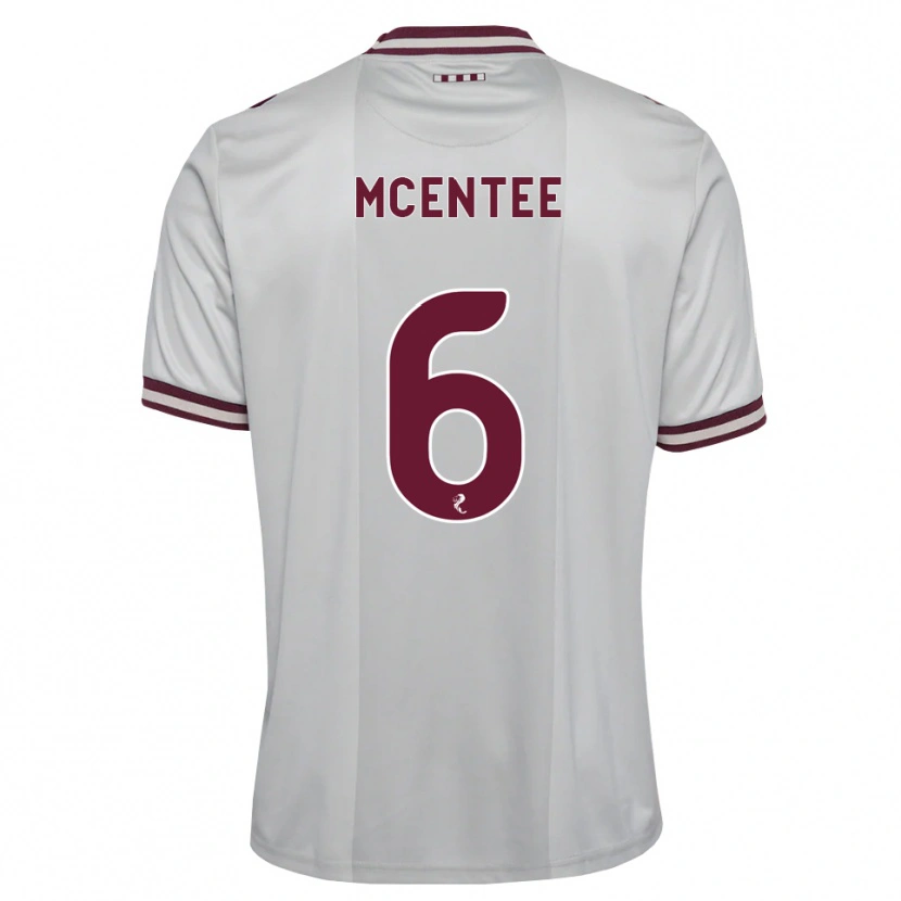 Danxen Kvinnor Oisin Mcentee #6 Vit Vinröd Bortatröja Matchtröjor 2026/27 Tröjor T-Tröja