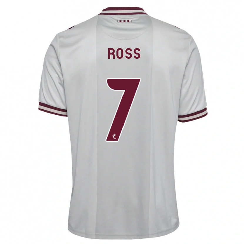 Danxen Kvinnor Mackenzie Ross #7 Vit Vinröd Bortatröja Matchtröjor 2026/27 Tröjor T-Tröja