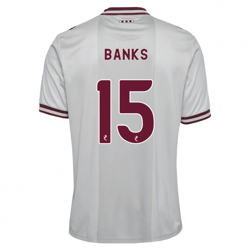 Danxen Kvinnor Euan Banks #15 Vit Vinröd Bortatröja Matchtröjor 2026/27 Tröjor T-Tröja