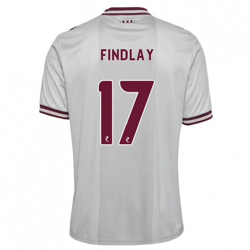 Danxen Kvinnor Stuart Findlay #17 Vit Vinröd Bortatröja Matchtröjor 2026/27 Tröjor T-Tröja