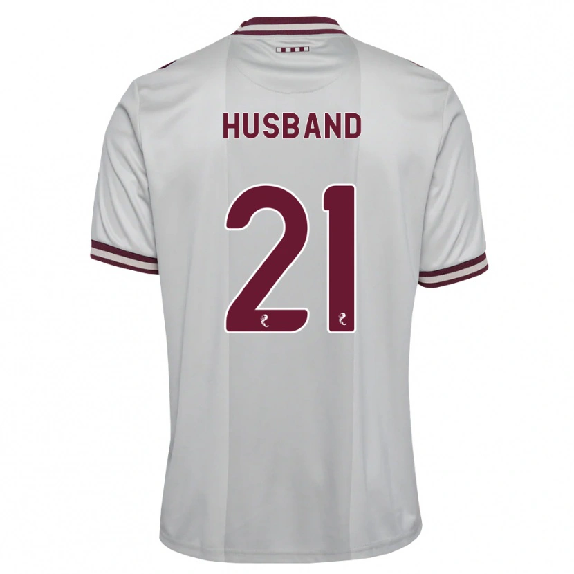Danxen Kvinnor Erin Husband #21 Vit Vinröd Bortatröja Matchtröjor 2026/27 Tröjor T-Tröja