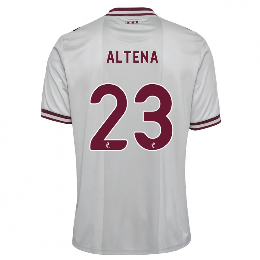 Danxen Kvinnor Jordi Altena #23 Vit Vinröd Bortatröja Matchtröjor 2026/27 Tröjor T-Tröja