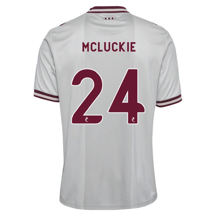 Danxen Kvinnor Bobby Mcluckie #24 Vit Vinröd Bortatröja Matchtröjor 2026/27 Tröjor T-Tröja