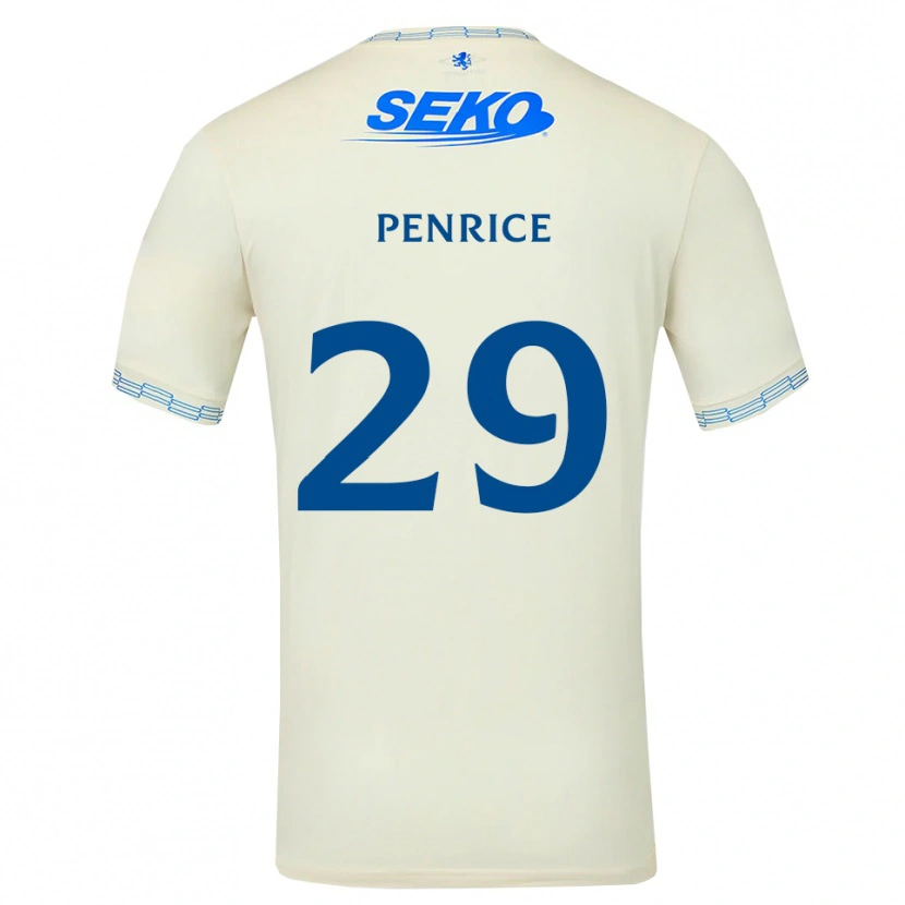 Danxen Kvinnor James Penrice #29 Djup Himmelsblå Vit Bortatröja Matchtröjor 2026/27 Tröjor T-Tröja