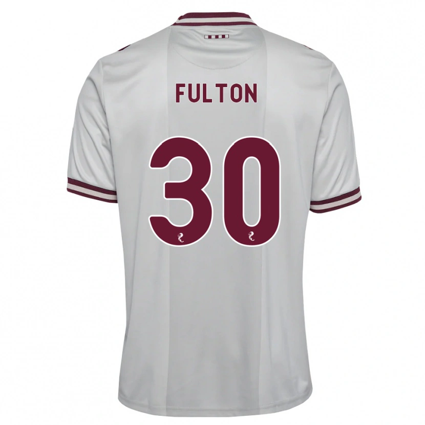 Danxen Kvinnor Ryan Fulton #30 Vit Vinröd Bortatröja Matchtröjor 2026/27 Tröjor T-Tröja