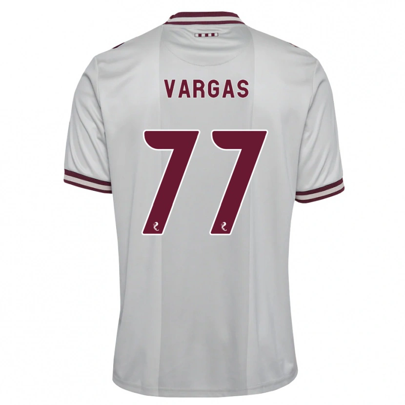 Danxen Kvinnor Kenneth Vargas #77 Vit Vinröd Bortatröja Matchtröjor 2026/27 Tröjor T-Tröja