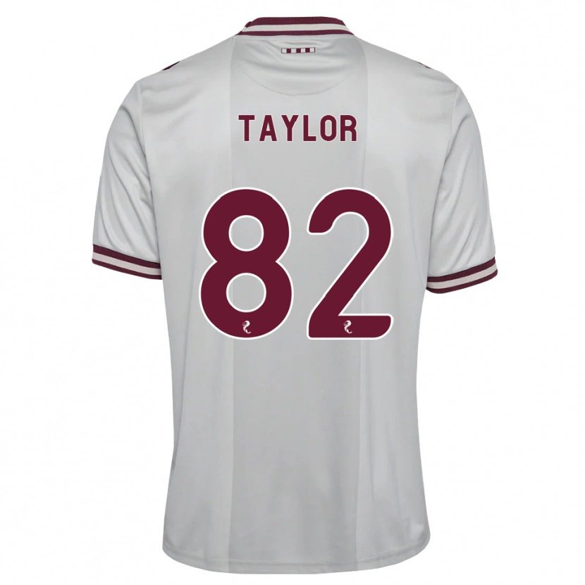 Danxen Kvinnor Gerald Taylor #82 Vit Vinröd Bortatröja Matchtröjor 2026/27 Tröjor T-Tröja