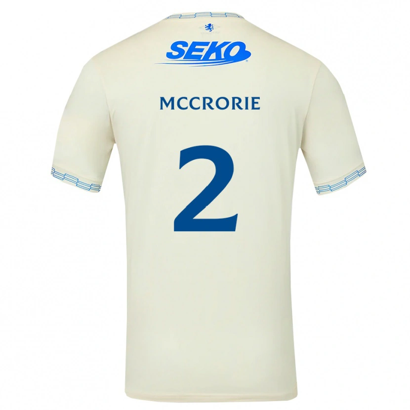 Danxen Kvinnor Ross Mccrorie #2 Djup Himmelsblå Vit Bortatröja Matchtröjor 2026/27 Tröjor T-Tröja