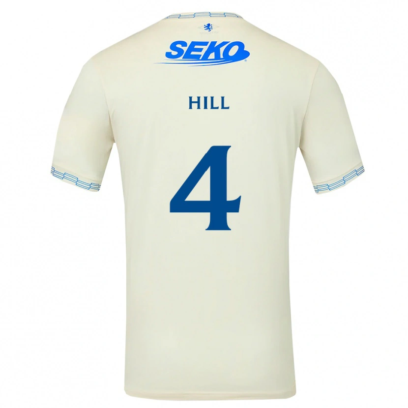 Danxen Kvinnor Kathryn Hill #4 Djup Himmelsblå Vit Bortatröja Matchtröjor 2026/27 Tröjor T-Tröja