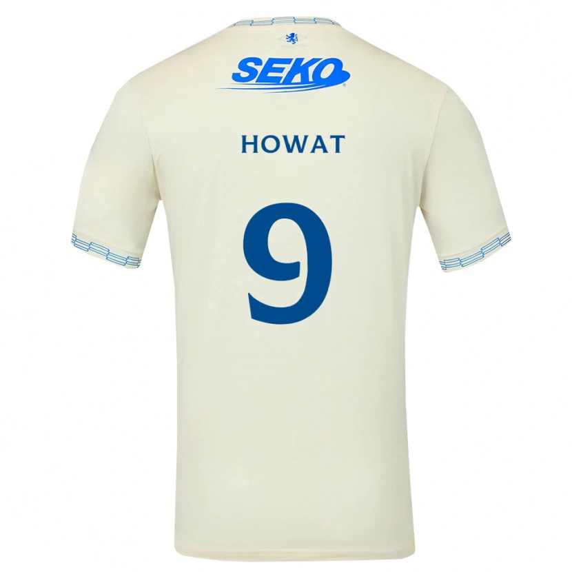Danxen Kvinnor Kirsty Howat #9 Djup Himmelsblå Vit Bortatröja Matchtröjor 2026/27 Tröjor T-Tröja