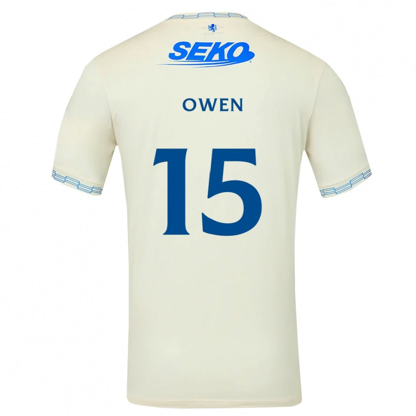 Danxen Kvinnor Conor Owen #15 Djup Himmelsblå Vit Bortatröja Matchtröjor 2026/27 Tröjor T-Tröja