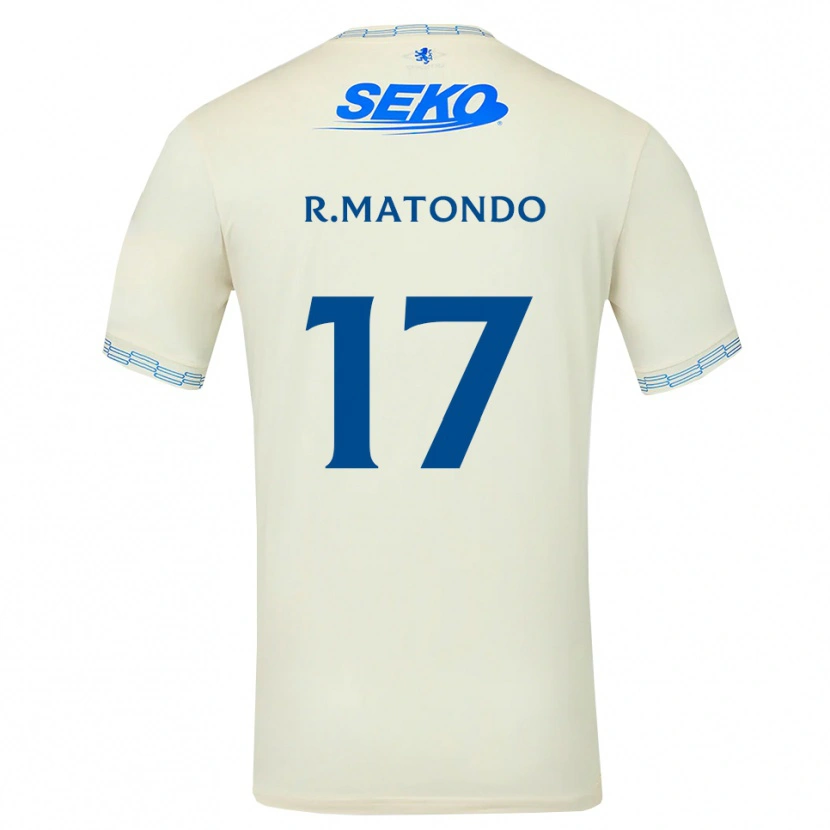 Danxen Kvinnor Rabbi Matondo #17 Djup Himmelsblå Vit Bortatröja Matchtröjor 2026/27 Tröjor T-Tröja