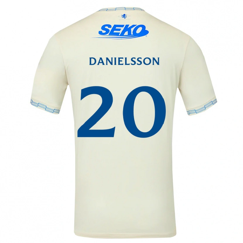 Danxen Kvinnor Jenny Julia Danielsson #20 Djup Himmelsblå Vit Bortatröja Matchtröjor 2026/27 Tröjor T-Tröja