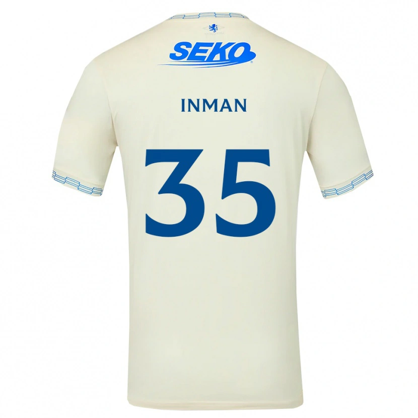 Danxen Kvinnor Lucy Inman #35 Djup Himmelsblå Vit Bortatröja Matchtröjor 2026/27 Tröjor T-Tröja