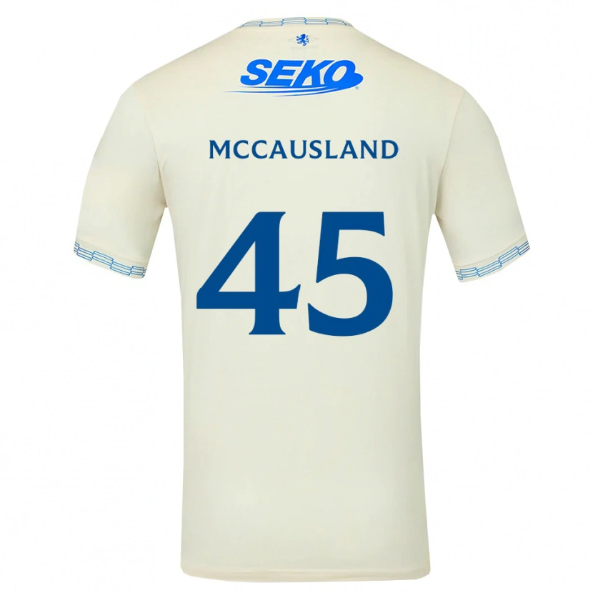 Danxen Kvinnor Ross Mccausland #45 Djup Himmelsblå Vit Bortatröja Matchtröjor 2026/27 Tröjor T-Tröja