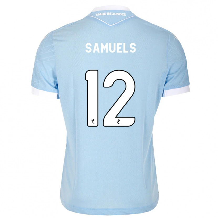 Danxen Kvinnor Imari Samuels #12 Ljus Himmelsblå Vit Bortatröja Matchtröjor 2026/27 Tröjor T-Tröja