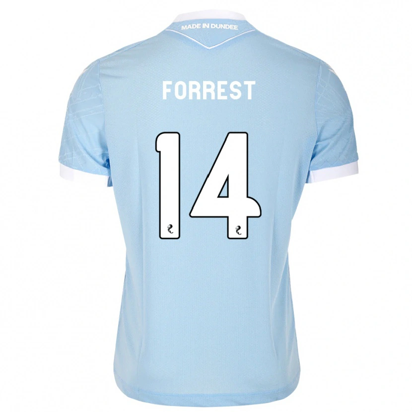 Danxen Kvinnor Alan Forrest #14 Ljus Himmelsblå Vit Bortatröja Matchtröjor 2026/27 Tröjor T-Tröja