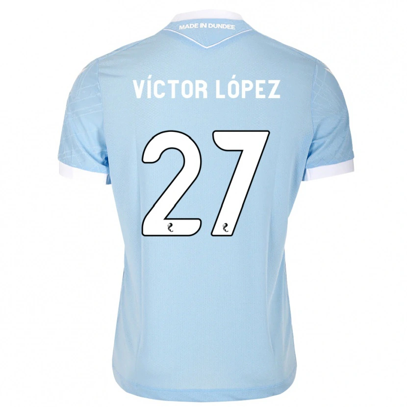 Danxen Kvinnor Victor Lopez #27 Ljus Himmelsblå Vit Bortatröja Matchtröjor 2026/27 Tröjor T-Tröja