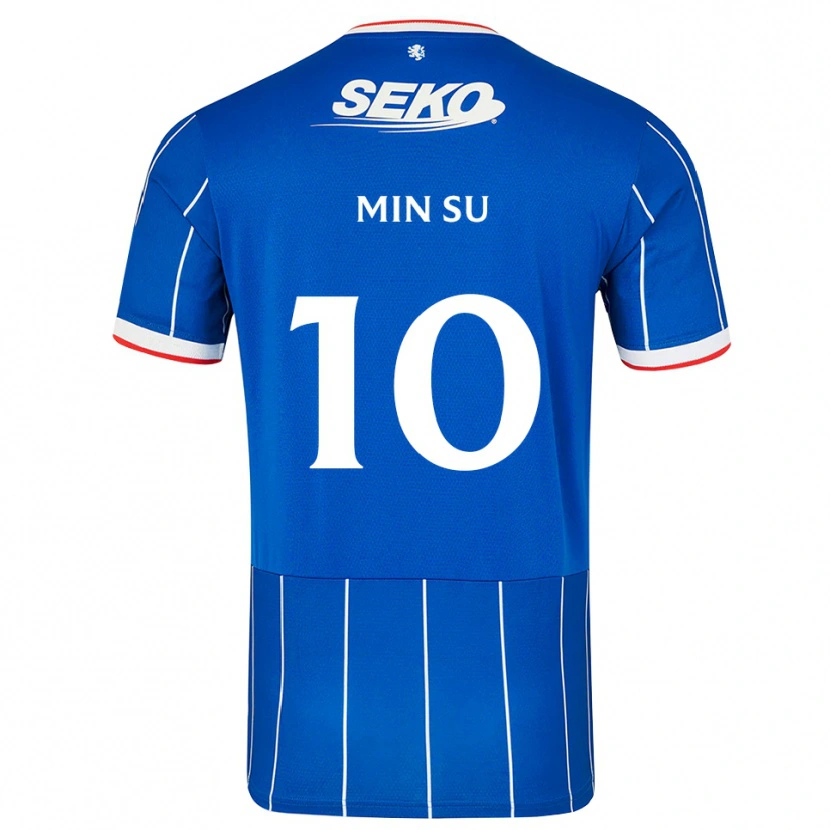 Danxen Kvinnor Min-Su Kim #10 Röd Blå Vit Hemmatröja Matchtröjor 2026/27 Tröjor T-Tröja