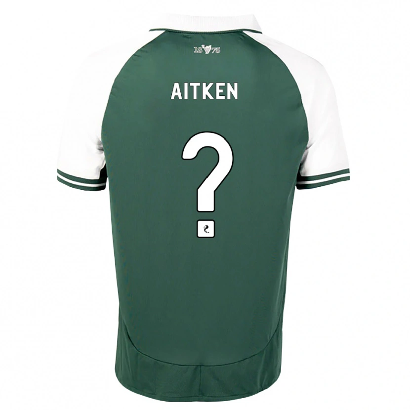 Danxen Barn Conor Aitken #0 Havsgrön Vit Hemmatröja Matchtröjor 2026/27 Tröjor T-Tröja