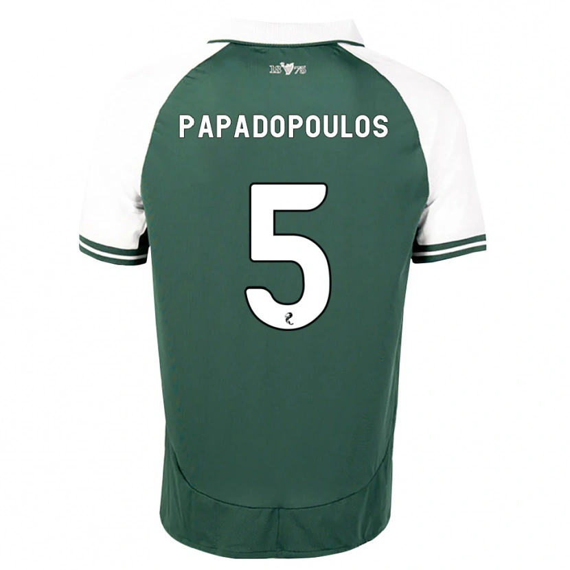 Danxen Barn Stacey Papadopoulos #5 Havsgrön Vit Hemmatröja Matchtröjor 2026/27 Tröjor T-Tröja