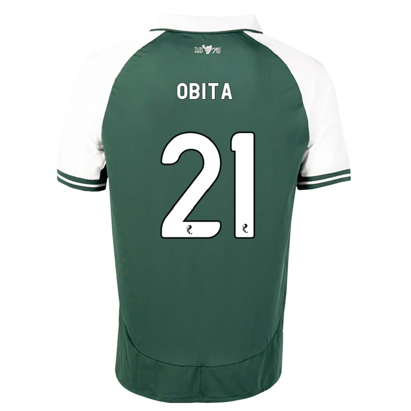 Danxen Barn Jordan Obita #21 Havsgrön Vit Hemmatröja Matchtröjor 2026/27 Tröjor T-Tröja