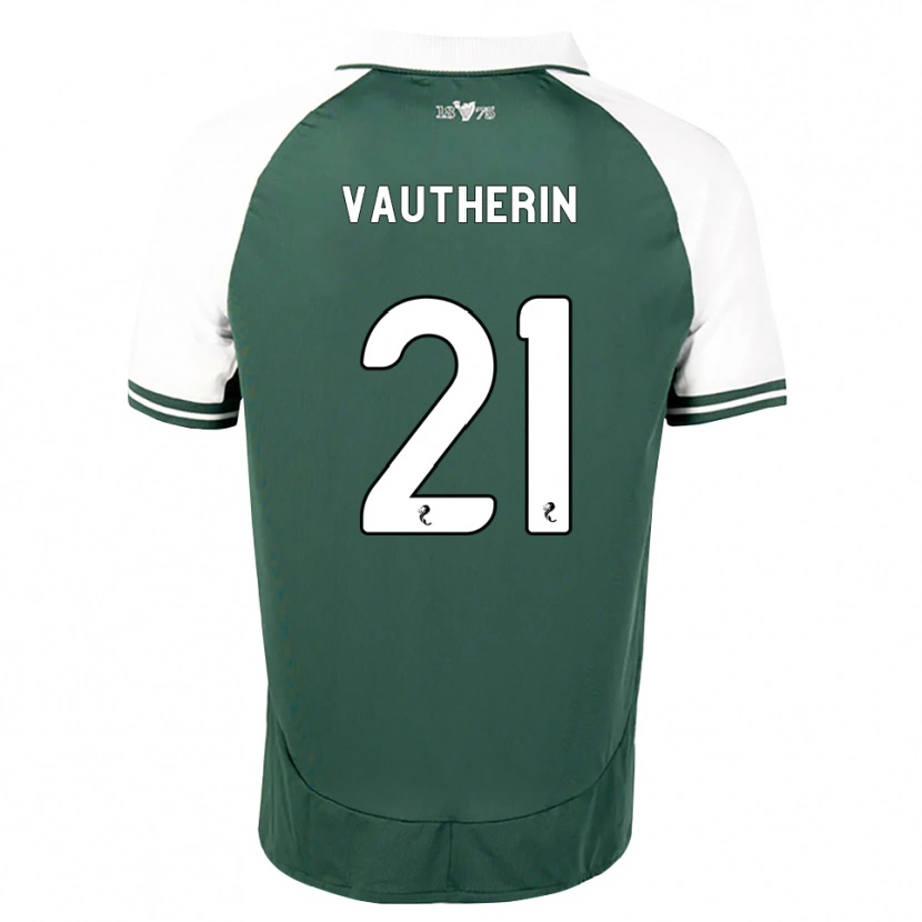 Danxen Barn Sam Vautherin #21 Havsgrön Vit Hemmatröja Matchtröjor 2026/27 Tröjor T-Tröja