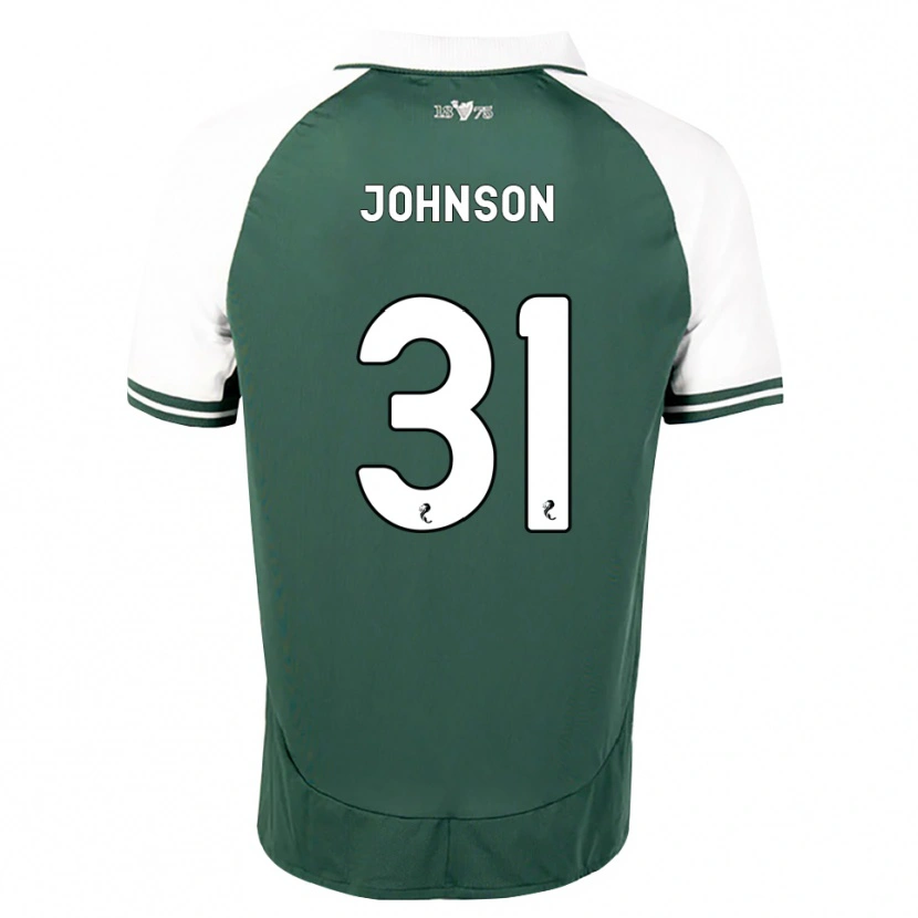 Danxen Barn Murray Johnson #31 Havsgrön Vit Hemmatröja Matchtröjor 2026/27 Tröjor T-Tröja