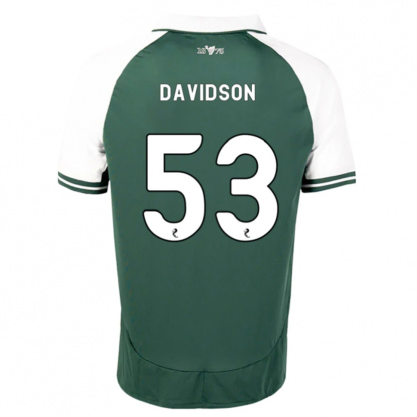 Danxen Barn Luke Davidson #53 Havsgrön Vit Hemmatröja Matchtröjor 2026/27 Tröjor T-Tröja