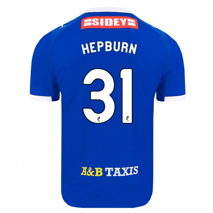 Danxen Barn Craig Hepburn #31 Blå Röd Gul Hemmatröja Matchtröjor 2026/27 Tröjor T-Tröja