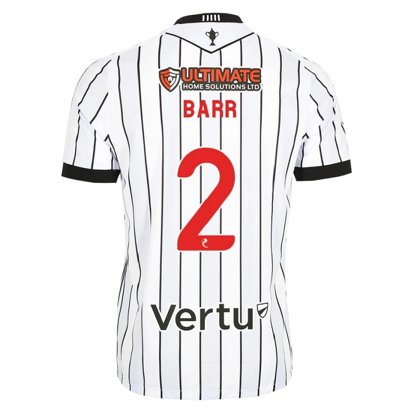 Danxen Barn Jack Barr #2 Vit Svart Röd Hemmatröja Matchtröjor 2026/27 Tröjor T-Tröja