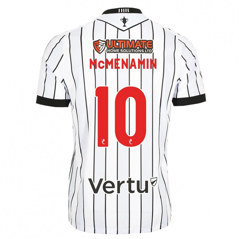 Danxen Barn Conor Mcmenamin #10 Vit Svart Röd Hemmatröja Matchtröjor 2026/27 Tröjor T-Tröja