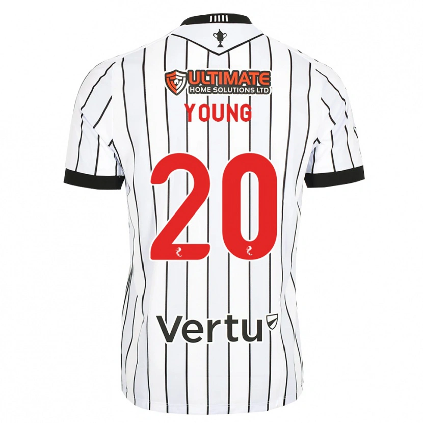 Danxen Barn Jake Young #20 Vit Svart Röd Hemmatröja Matchtröjor 2026/27 Tröjor T-Tröja
