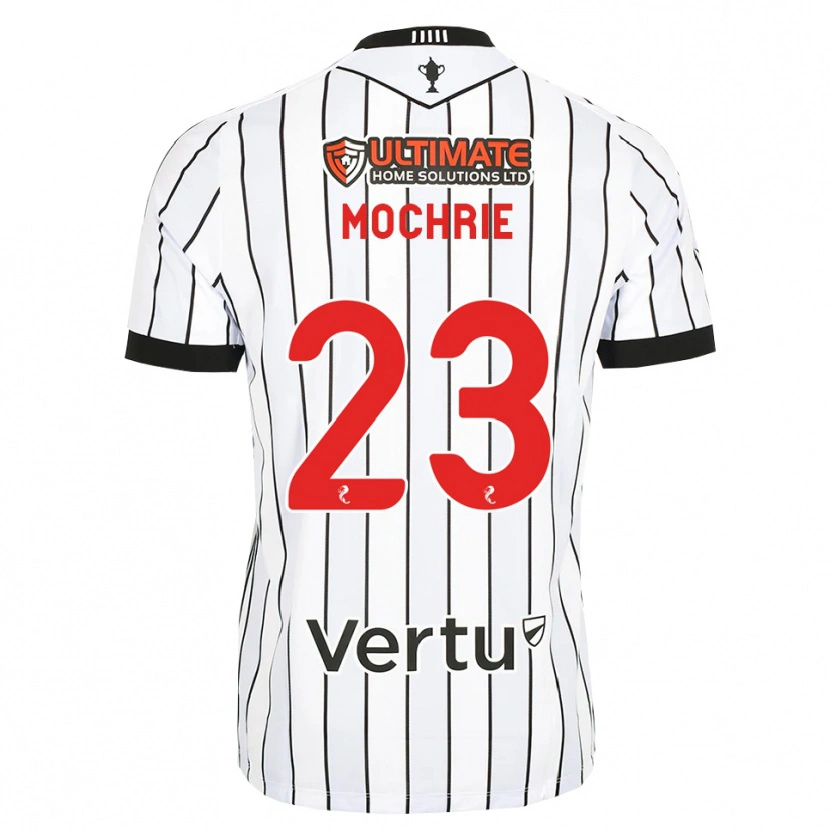 Danxen Barn Chris Mochrie #23 Vit Svart Röd Hemmatröja Matchtröjor 2026/27 Tröjor T-Tröja