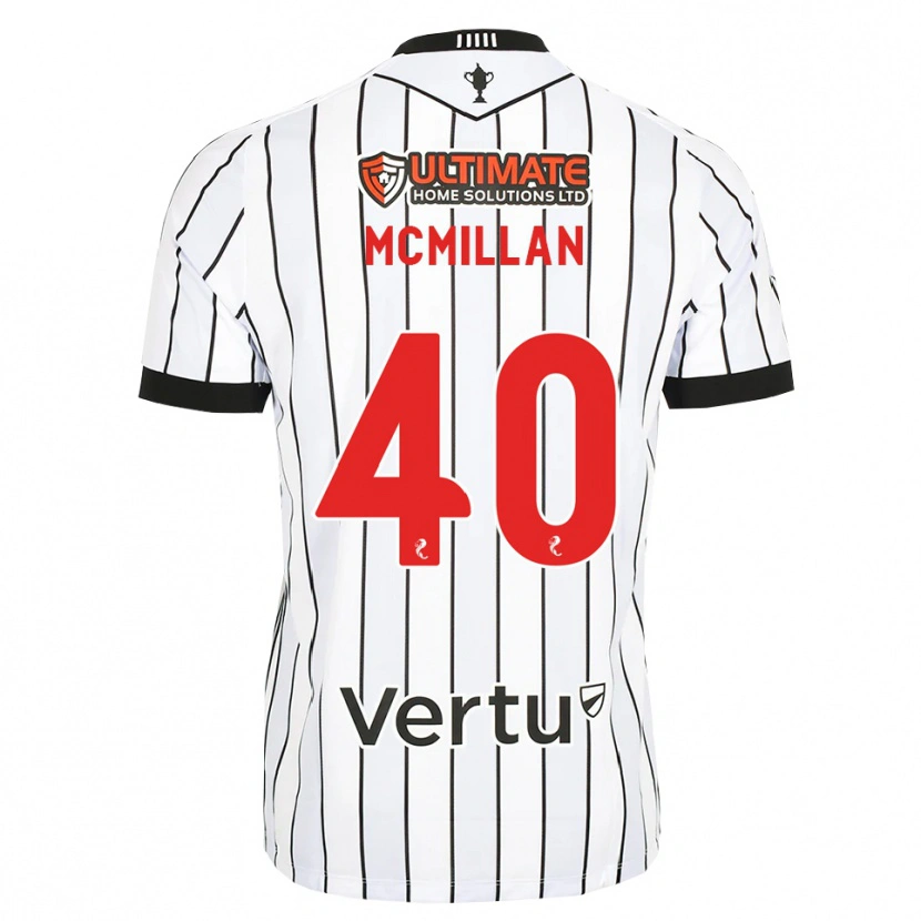 Danxen Barn Caiden Mcmillan #40 Vit Svart Röd Hemmatröja Matchtröjor 2026/27 Tröjor T-Tröja