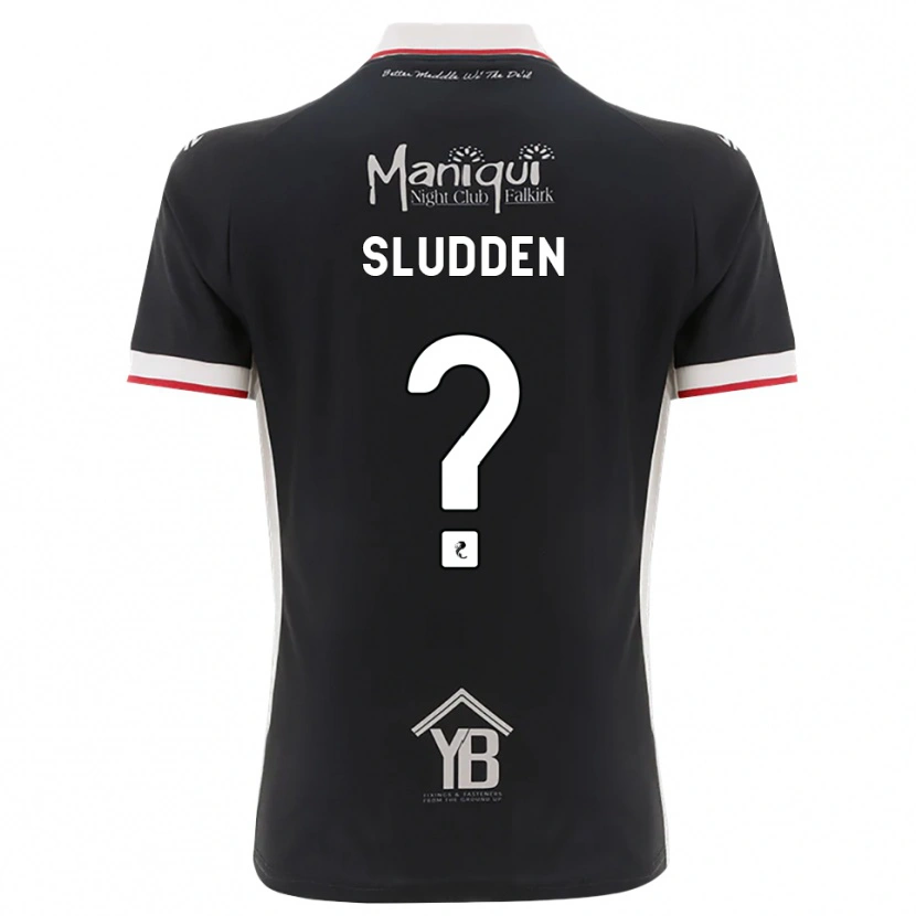 Danxen Barn Erin Sludden #0 Svart Vit Röd Hemmatröja Matchtröjor 2026/27 Tröjor T-Tröja