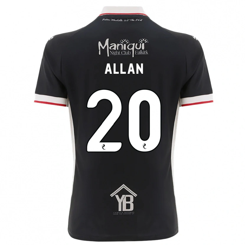 Danxen Barn Connor Allan #20 Svart Vit Röd Hemmatröja Matchtröjor 2026/27 Tröjor T-Tröja