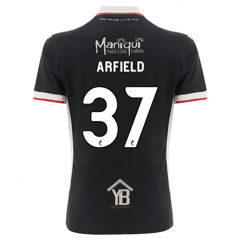 Danxen Barn Scott Arfield #37 Svart Vit Röd Hemmatröja Matchtröjor 2026/27 Tröjor T-Tröja