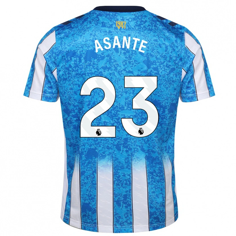 Danxen Barn Brandon Thomas-Asante #23 Vit Blå Orange Hemmatröja Matchtröjor 2026/27 Tröjor T-Tröja