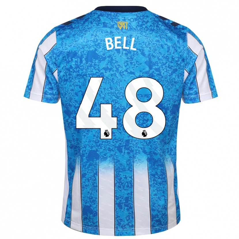 Danxen Barn Luke Bell #48 Vit Blå Orange Hemmatröja Matchtröjor 2026/27 Tröjor T-Tröja